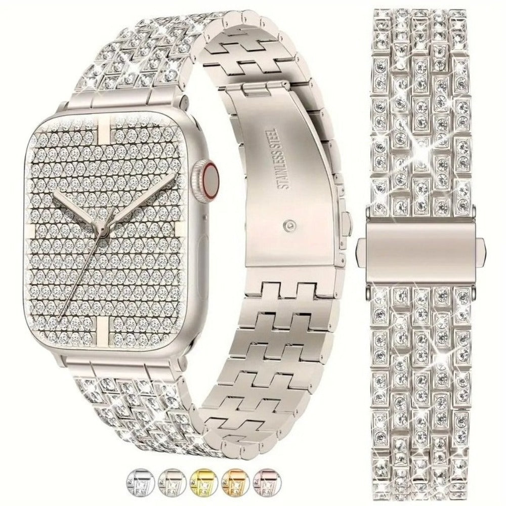 Williane Skiva Bling Crystal Diamonds Apple Watch Strap