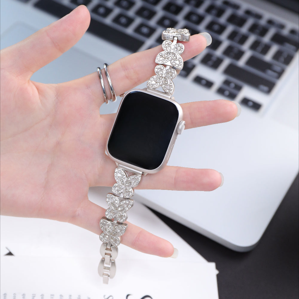 Williane Skiva Butterfly Diamond Apple Watch Strap