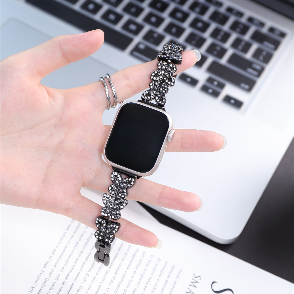 Williane Skiva Butterfly Diamond Apple Watch Strap