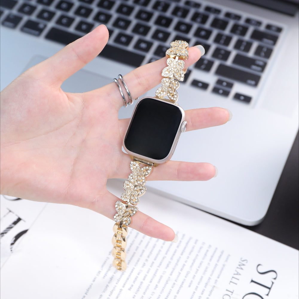 Williane Skiva Butterfly Diamond Apple Watch Strap