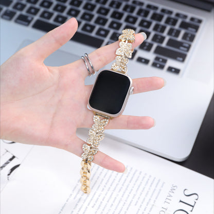 Williane Skiva Butterfly Diamond Apple Watch Strap