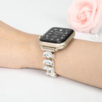 Williane Skiva Leaf Bling Strap Stainless Steel Metal Apple Watch Strap