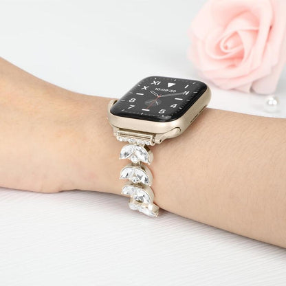 Williane Skiva Leaf Bling Strap Stainless Steel Metal Apple Watch Strap