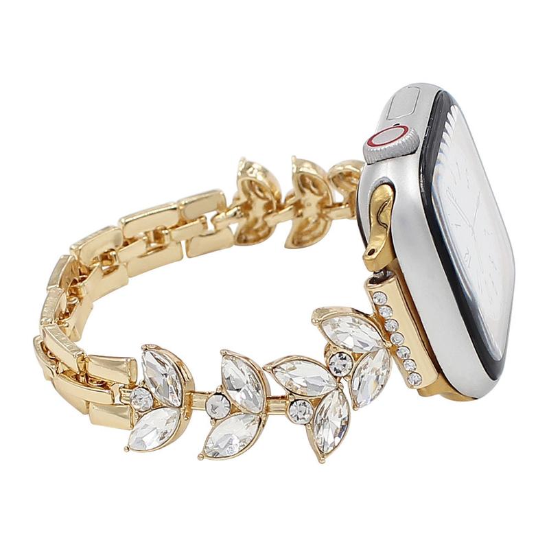 Williane Skiva Leaf Bling Strap Stainless Steel Metal Apple Watch Strap