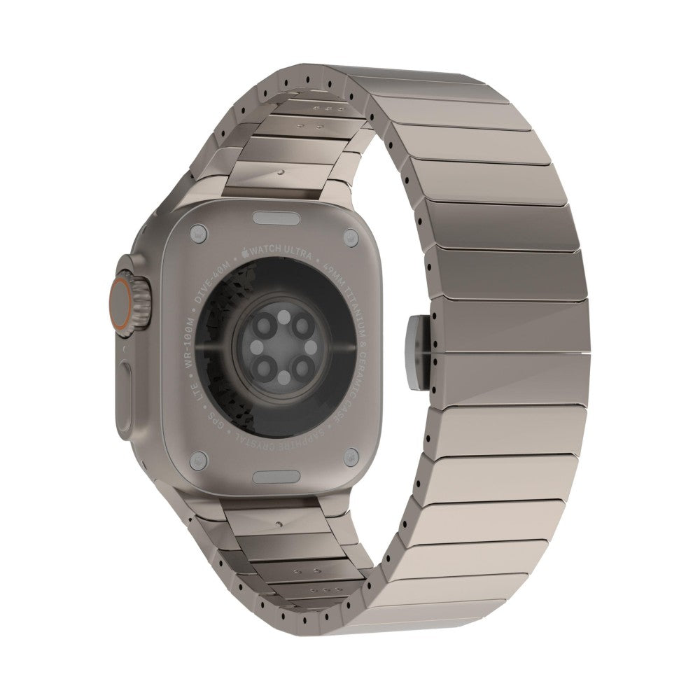 Williane Skiva Beaded with Stainless Steel Apple Watch Strap