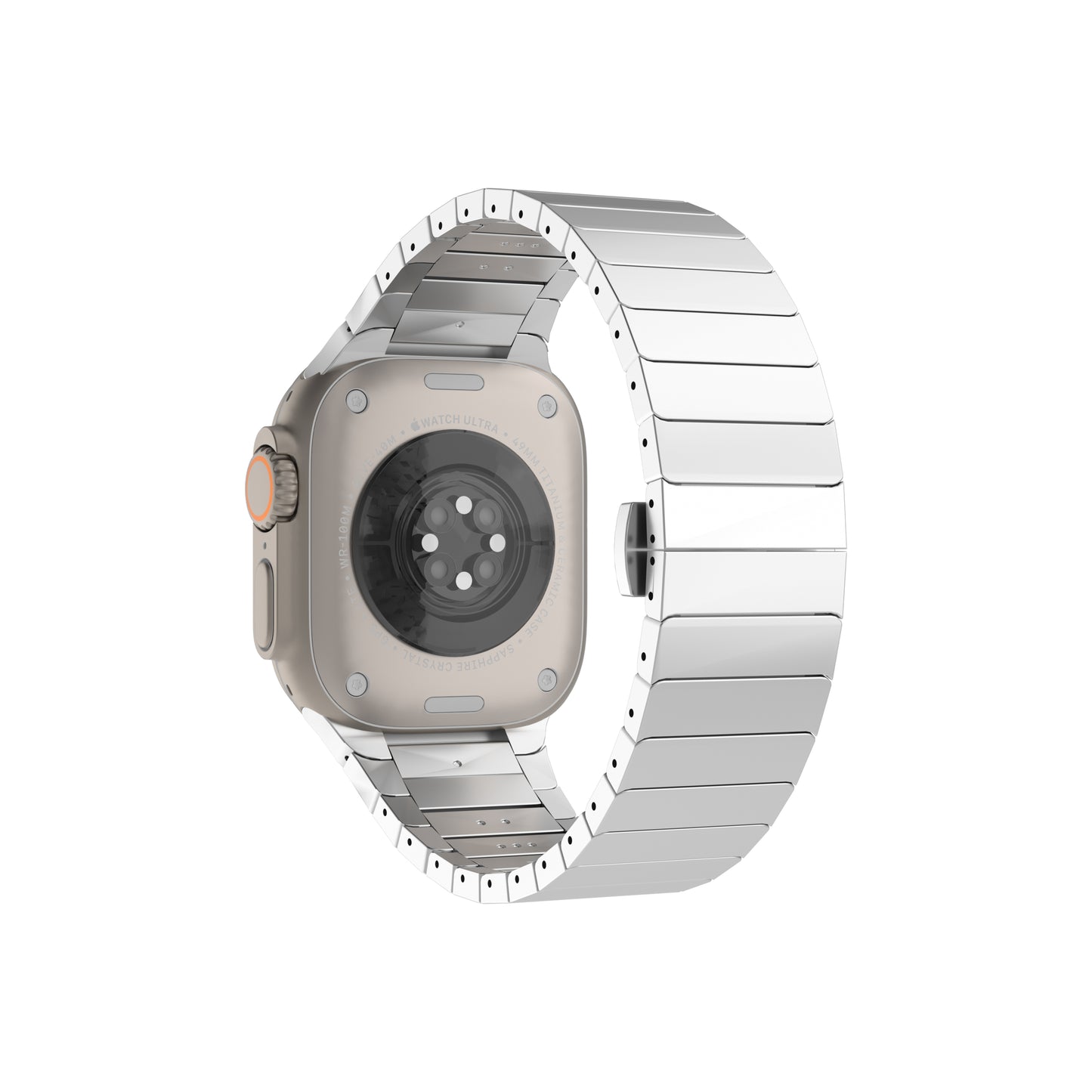 Williane Skiva Beaded with Stainless Steel Apple Watch Strap