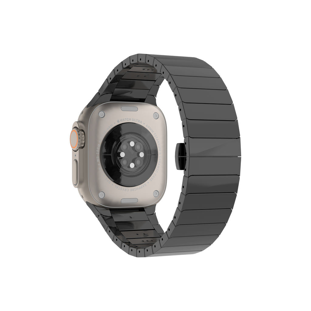 Williane Skiva Beaded with Stainless Steel Apple Watch Strap