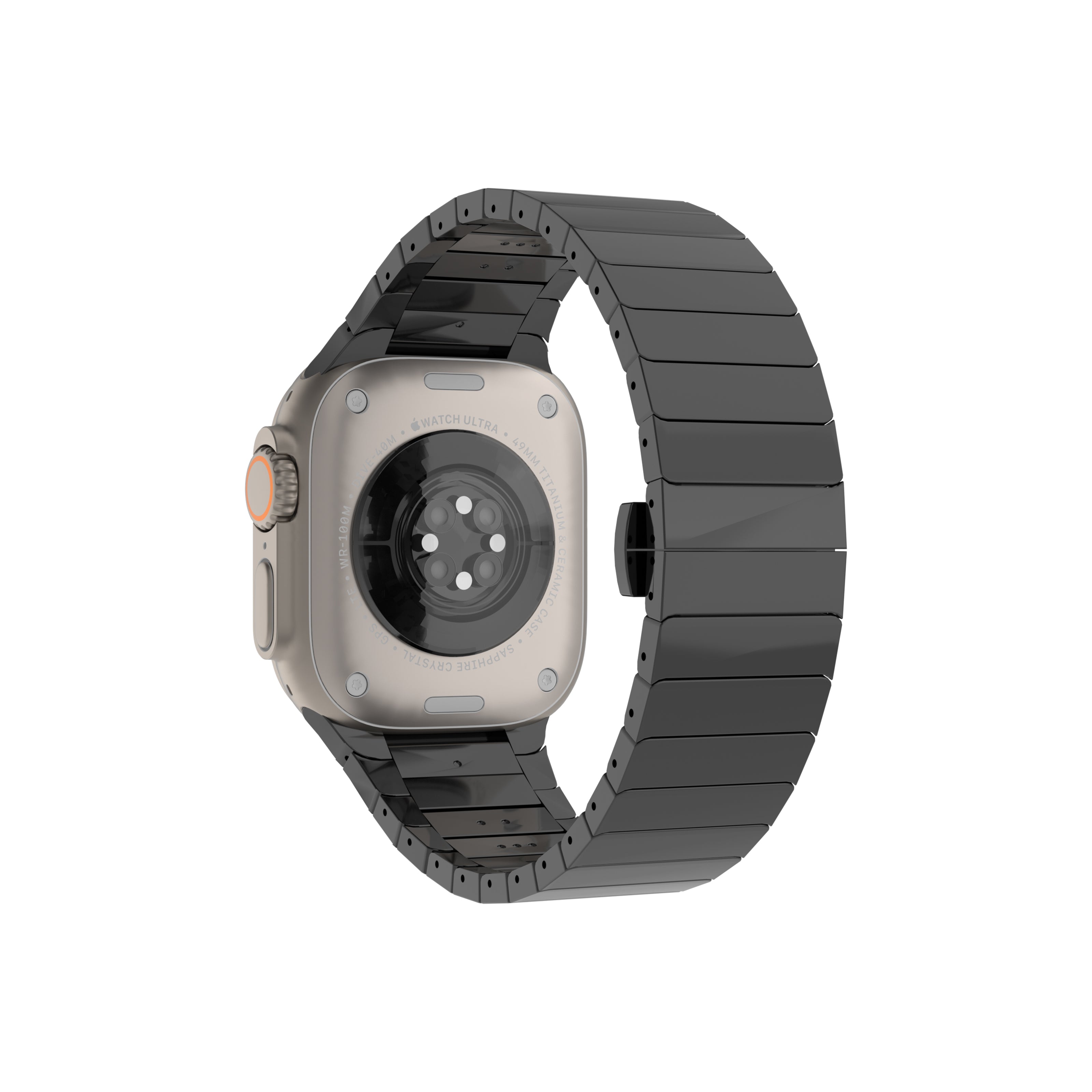 Williane Skiva Beaded with Stainless Steel Apple Watch Strap