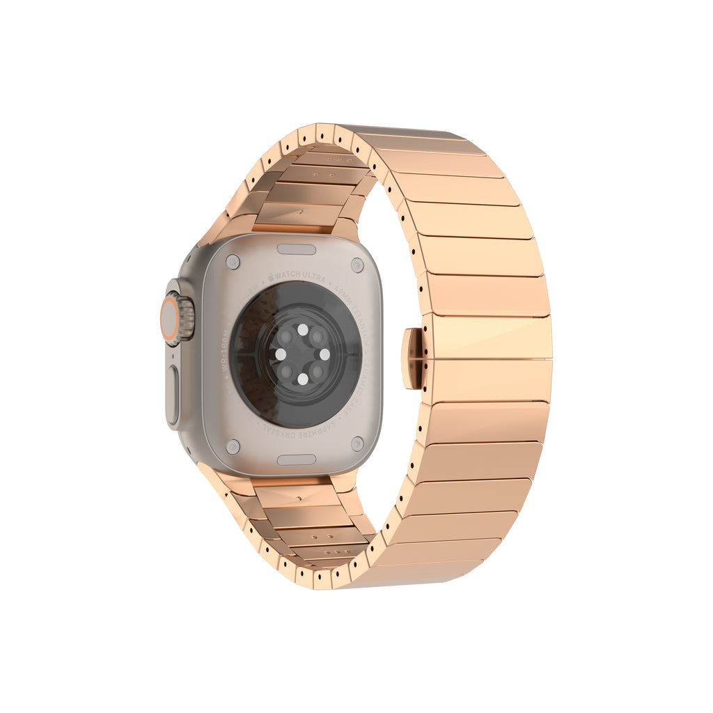 Williane Skiva Beaded with Stainless Steel Apple Watch Strap