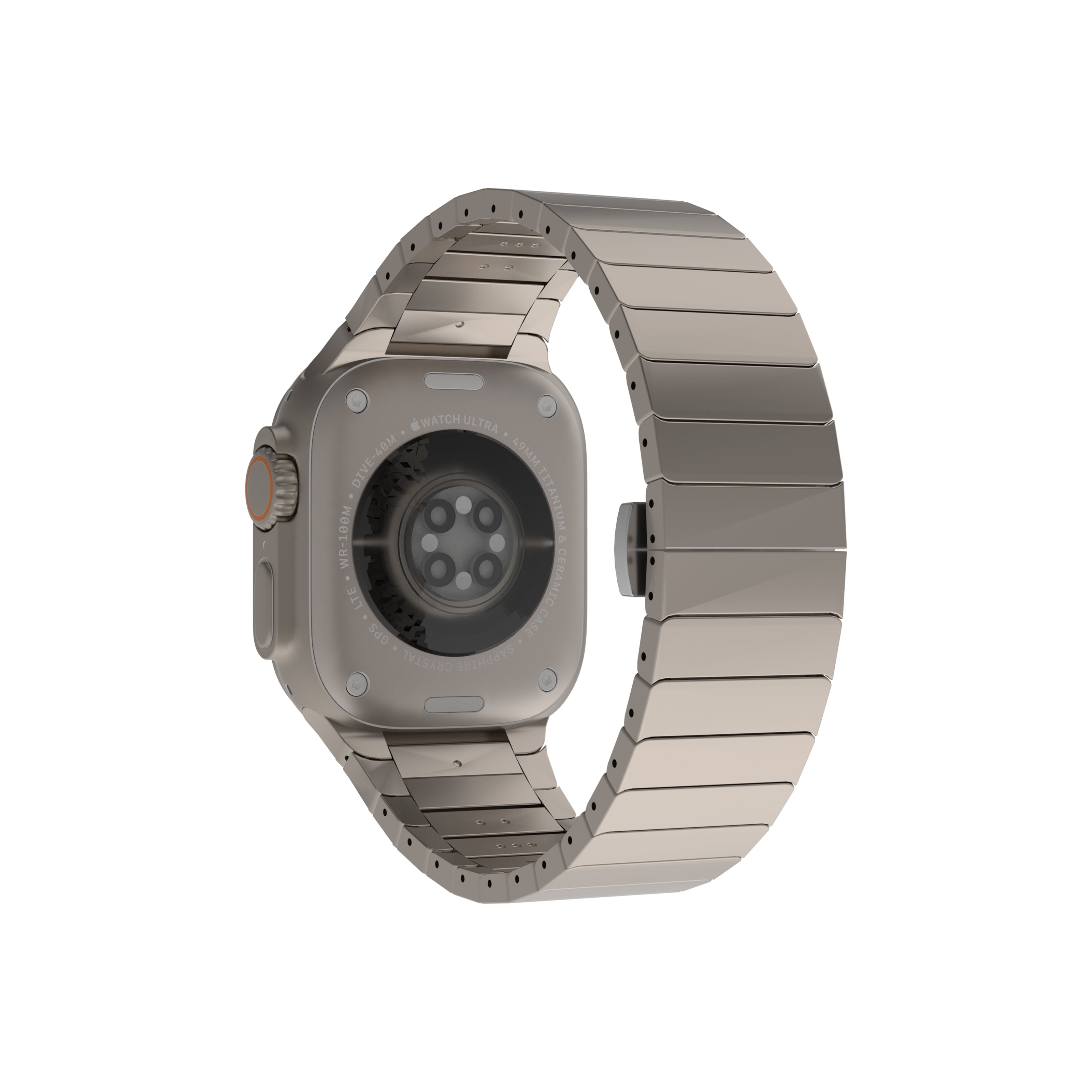 Williane Skiva Beaded with Stainless Steel Apple Watch Strap