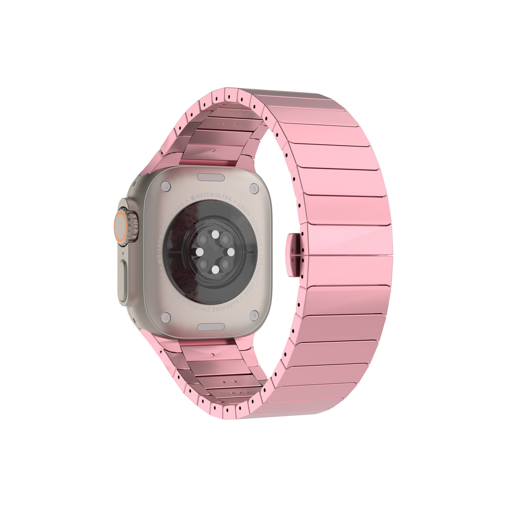 Williane Skiva Beaded with Stainless Steel Apple Watch Strap