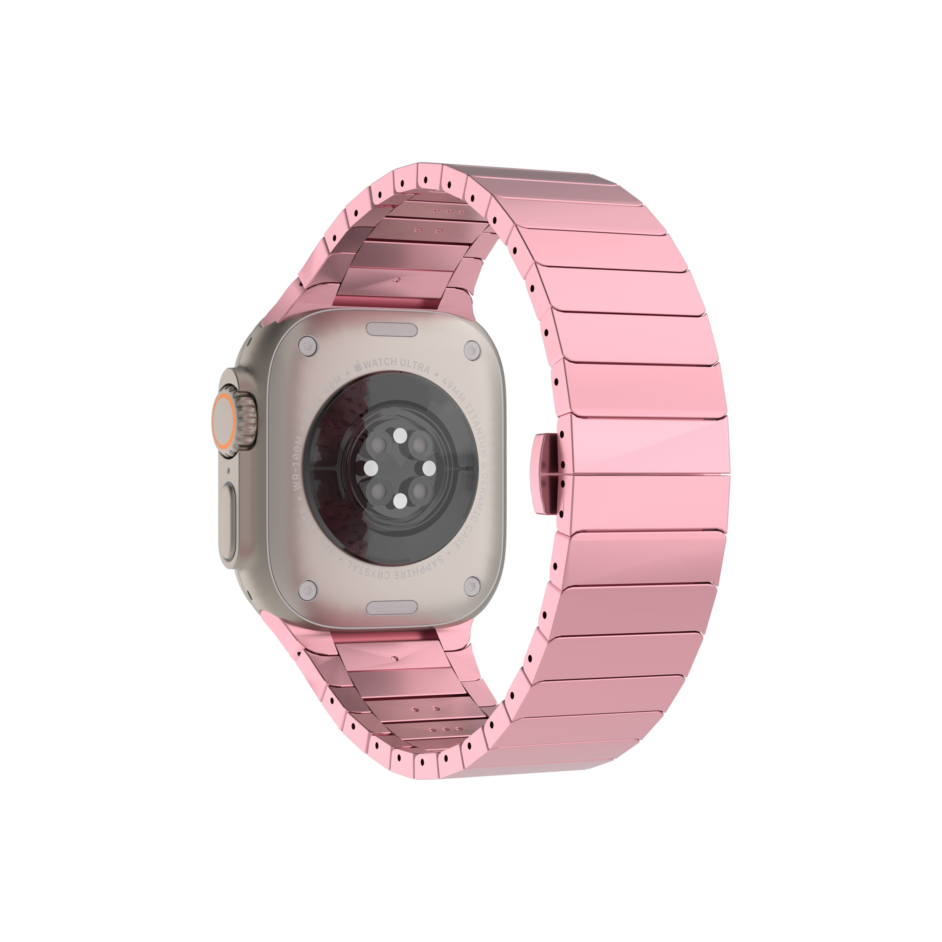 Williane Skiva Beaded with Stainless Steel Apple Watch Strap