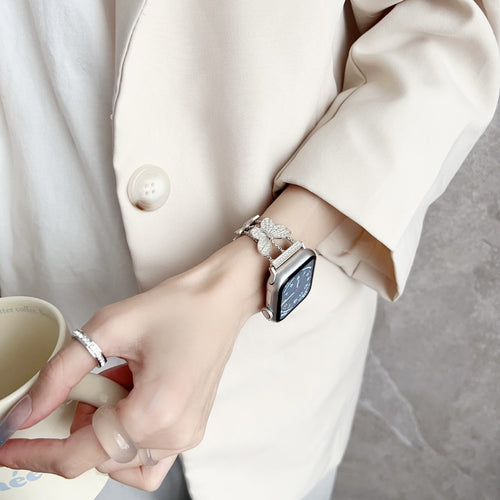 Williane Skiva Diamond Butterfly Apple Watch Strap