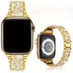 Williane Skiva Three-Bead Full Rhinestone Apple Watch Strap
