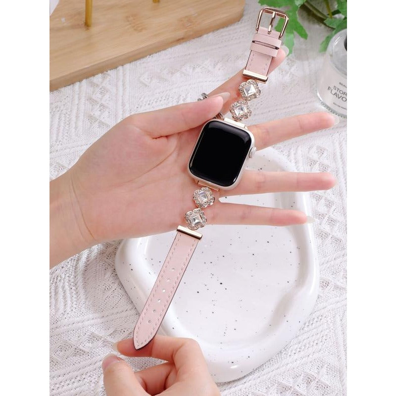 Williane Skiva Clover Bling Strap Stainless Steel Metal Apple Watch Strap
