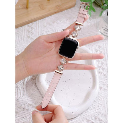 Williane Skiva Clover Bling Strap Stainless Steel Metal Apple Watch Strap