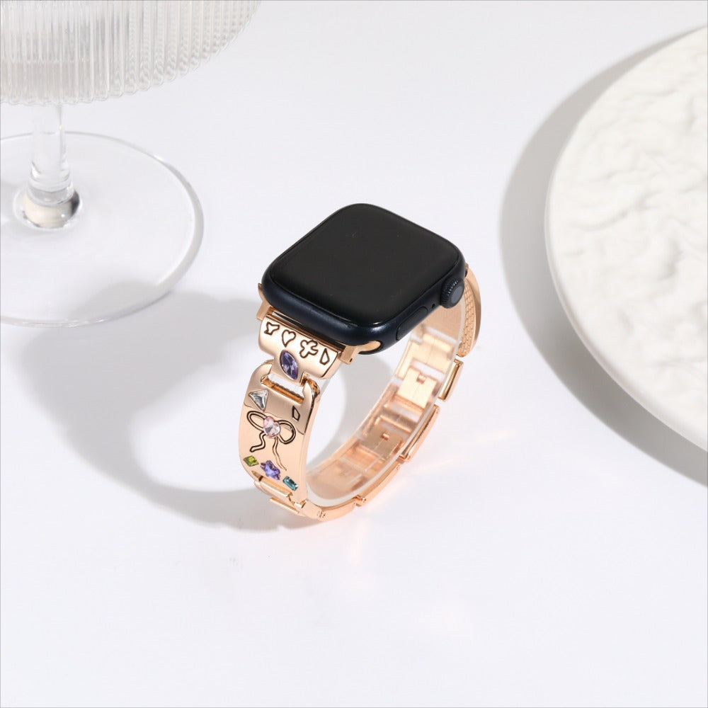 Williane Skiva Colorful zircon bow Apple Watch Strap