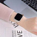 Williane Skiva Leather Belt Twist Chain Apple Watch Strap