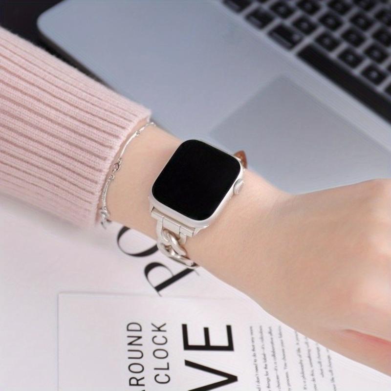 Williane Skiva Leather Belt Twist Chain Apple Watch Strap