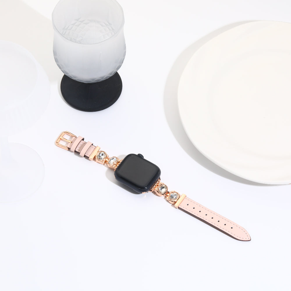 Williane Skiva Double-loop Diamond Belt Apple Watch Strap