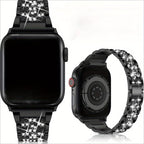 Williane Skiva Three-Bead Full Rhinestone Apple Watch Strap