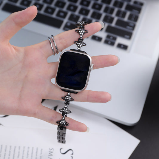 Williane Skiva Saturn White Stone Apple Watch Strap