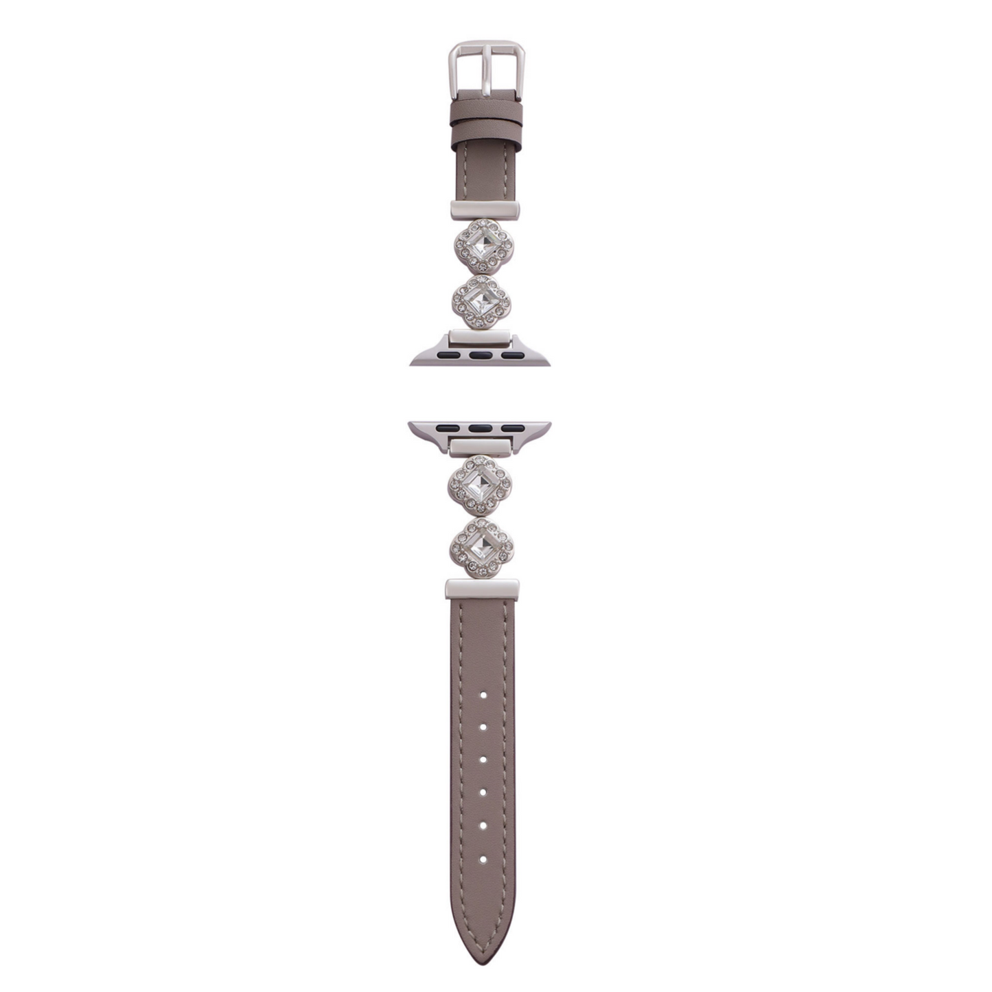Williane Skiva Clover Bling Strap Stainless Steel Metal Apple Watch Strap