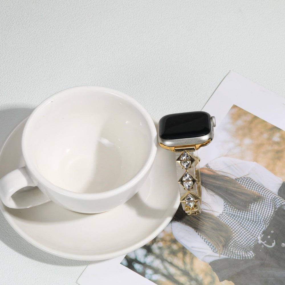 Williane Skiva Square Zircon Apple Watch Strap
