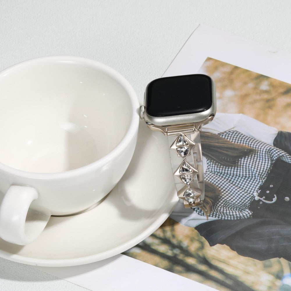 Williane Skiva Square Zircon Apple Watch Strap