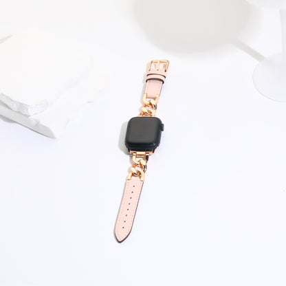 Williane Skiva Leather Belt Twist Chain Apple Watch Strap