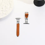 Williane Skiva Leather Clover Strap Elegant Metal Apple Watch Strap