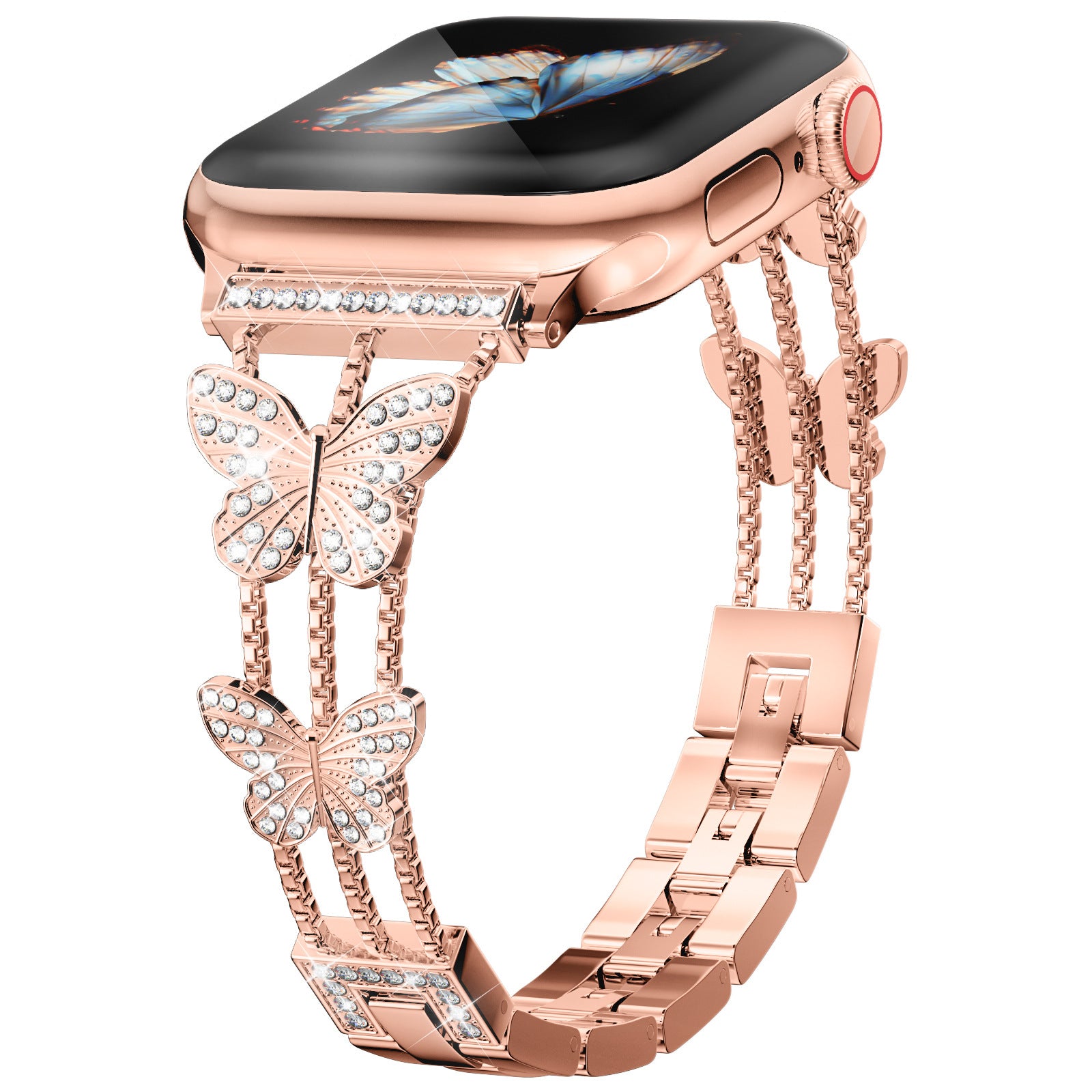 Williane Skiva Diamond Butterfly Apple Watch Strap
