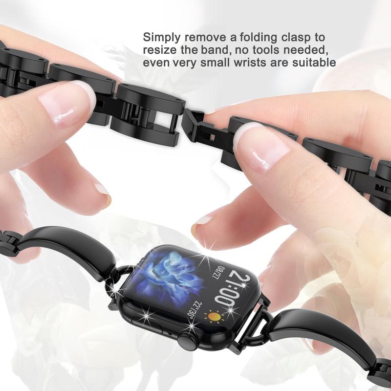 Williane Skiva D-Shaped Bracelet Strap Stainless Steel Apple Watch Strap