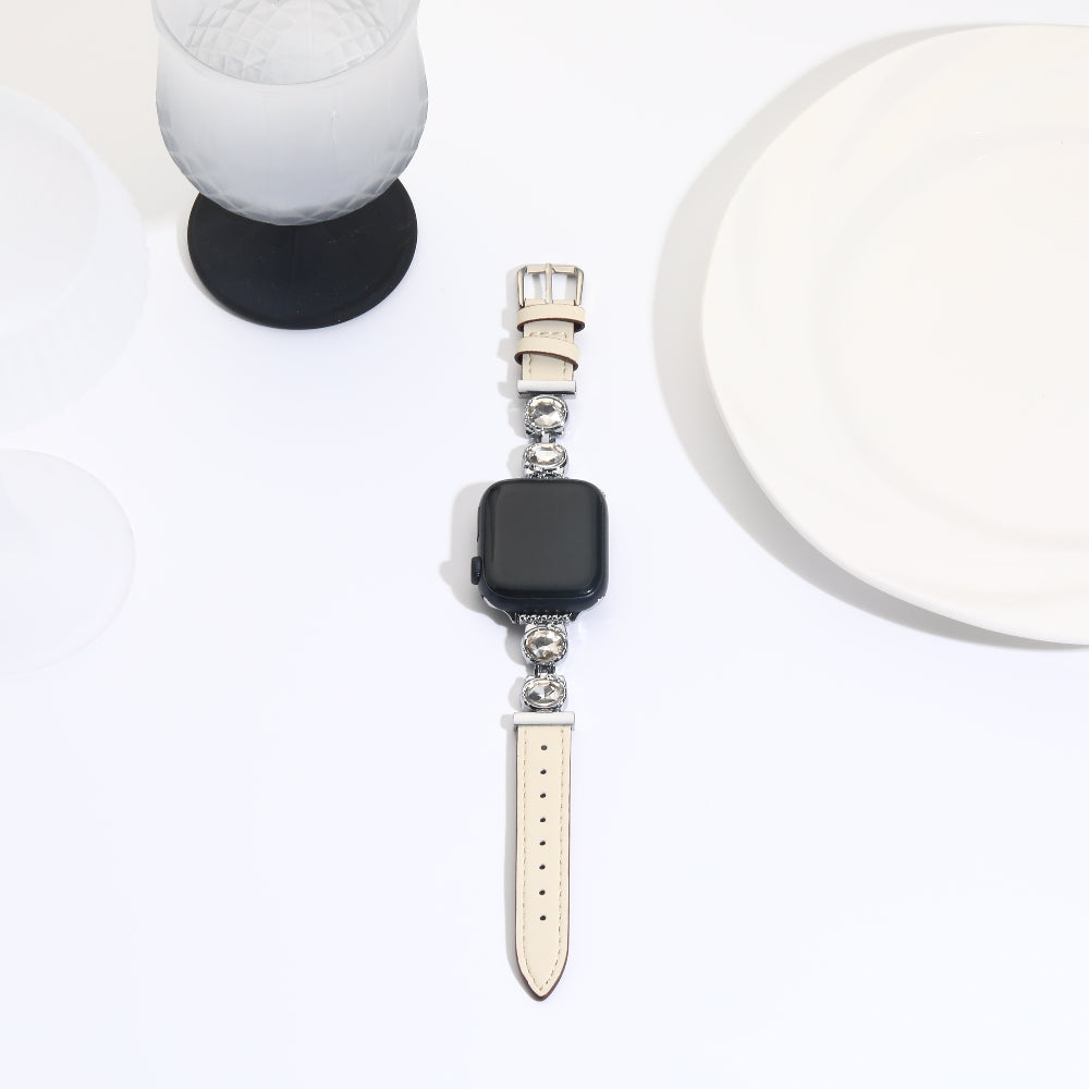 Williane Skiva Double-loop Diamond Belt Apple Watch Strap