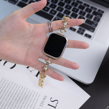 Williane Skiva Saturn White Stone Apple Watch Strap