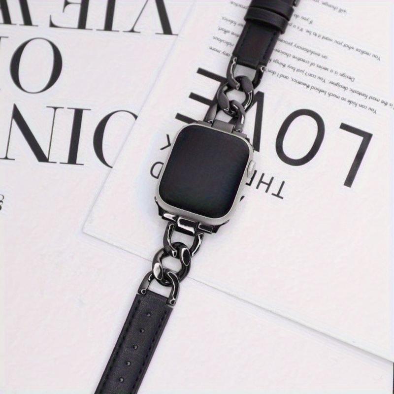 Williane Skiva Leather Belt Twist Chain Apple Watch Strap