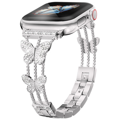 Williane Skiva Diamond Butterfly Apple Watch Strap