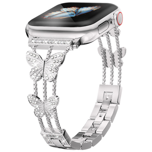 Williane Skiva Diamond Butterfly Apple Watch Strap