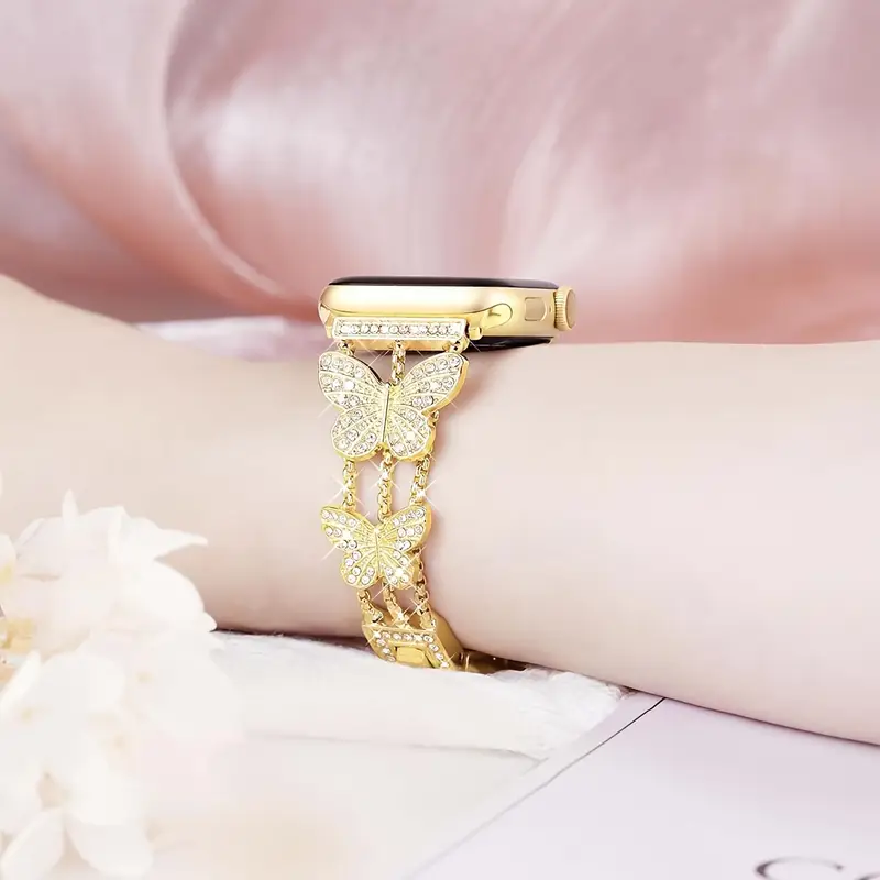Williane Skiva Diamond Butterfly Apple Watch Strap