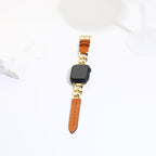 Williane Skiva Leather Belt Twist Chain Apple Watch Strap