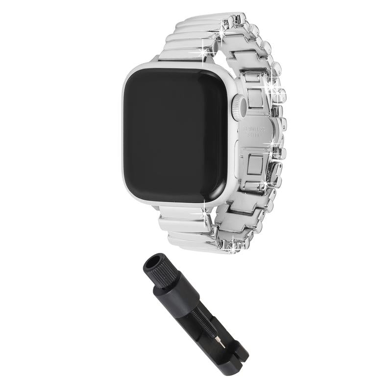 Williane Skiva Irregular Bead Strap Textured Metal Apple Watch Strap