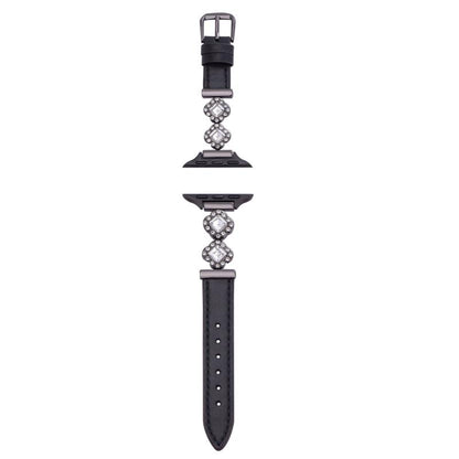 Williane Skiva Clover Bling Strap Stainless Steel Metal Apple Watch Strap