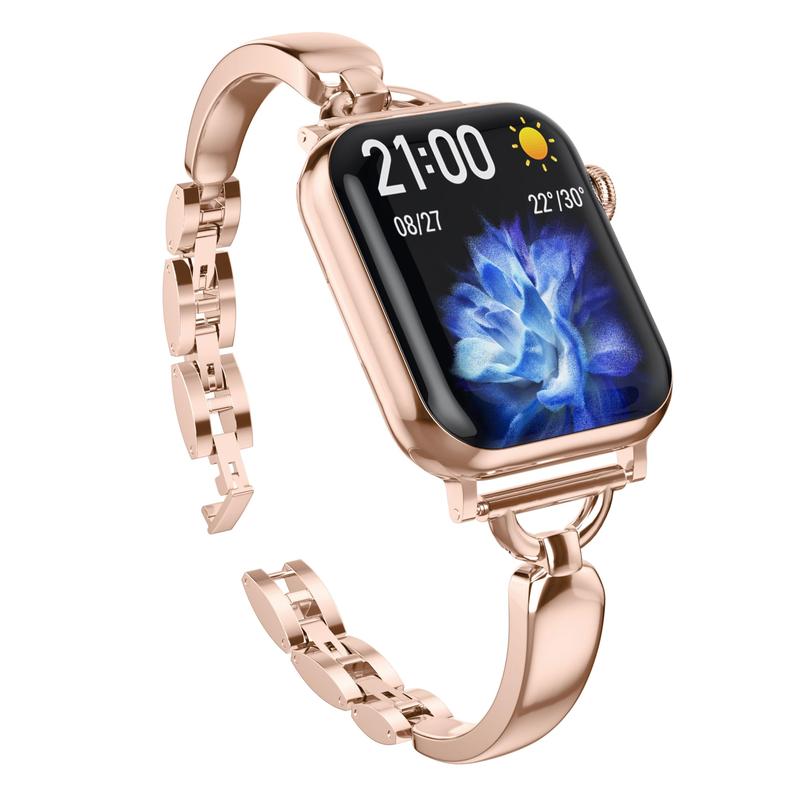 Williane Skiva D-Shaped Bracelet Strap Stainless Steel Apple Watch Strap