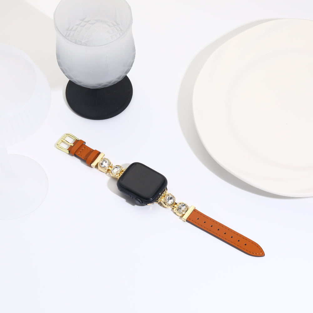 Williane Skiva Double-loop Diamond Belt Apple Watch Strap