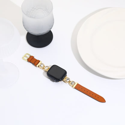 Williane Skiva Double-loop Diamond Belt Apple Watch Strap