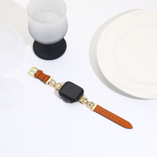 Williane Skiva Double-loop Diamond Belt Apple Watch Strap