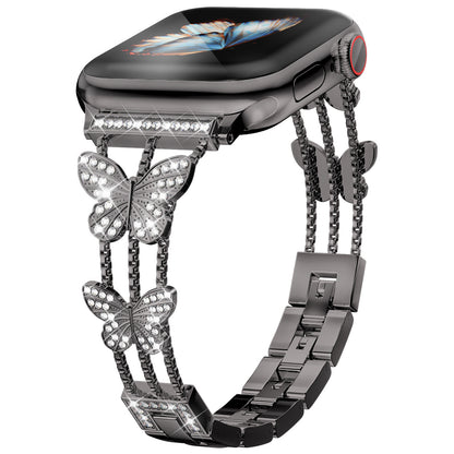 Williane Skiva Diamond Butterfly Apple Watch Strap