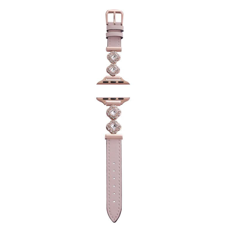 Williane Skiva Clover Bling Strap Stainless Steel Metal Apple Watch Strap