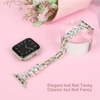 Williane Skiva Leaf Bling Strap Stainless Steel Metal Apple Watch Strap