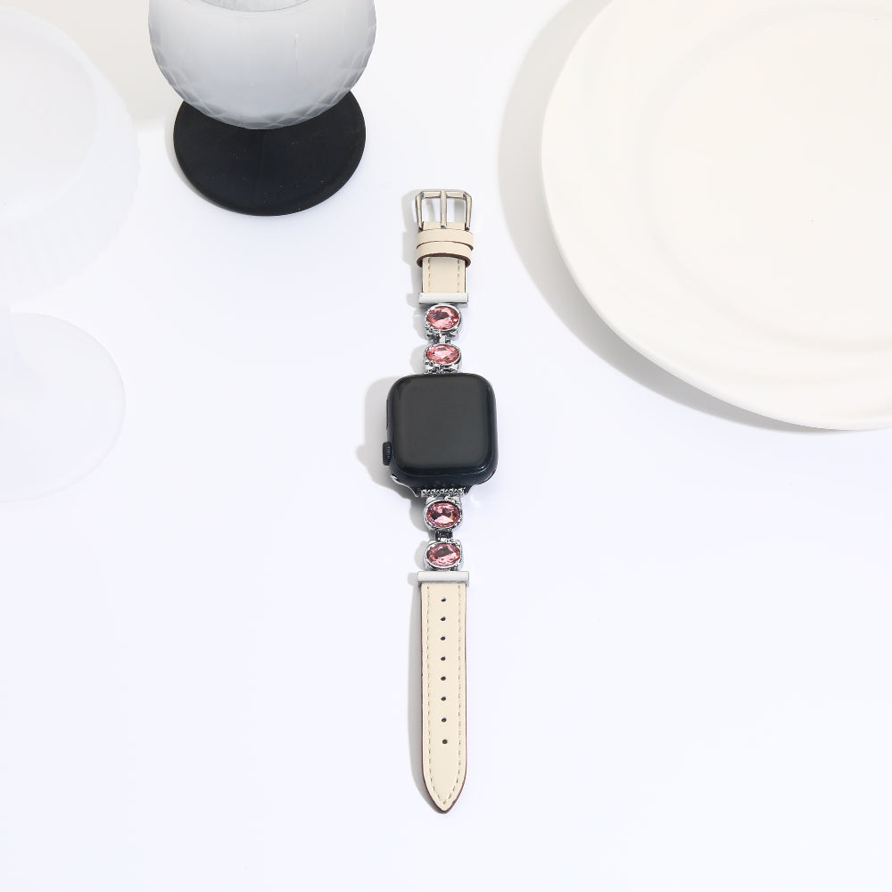 Williane Skiva Double-loop Diamond Belt Apple Watch Strap